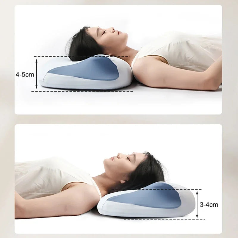 Cervical Pillow for Neck Pain Relief Hollow Design Odorless Memory Foam Pillows with Cooling Case Adjustable Orthopedic Bed Dream Tech Sleep