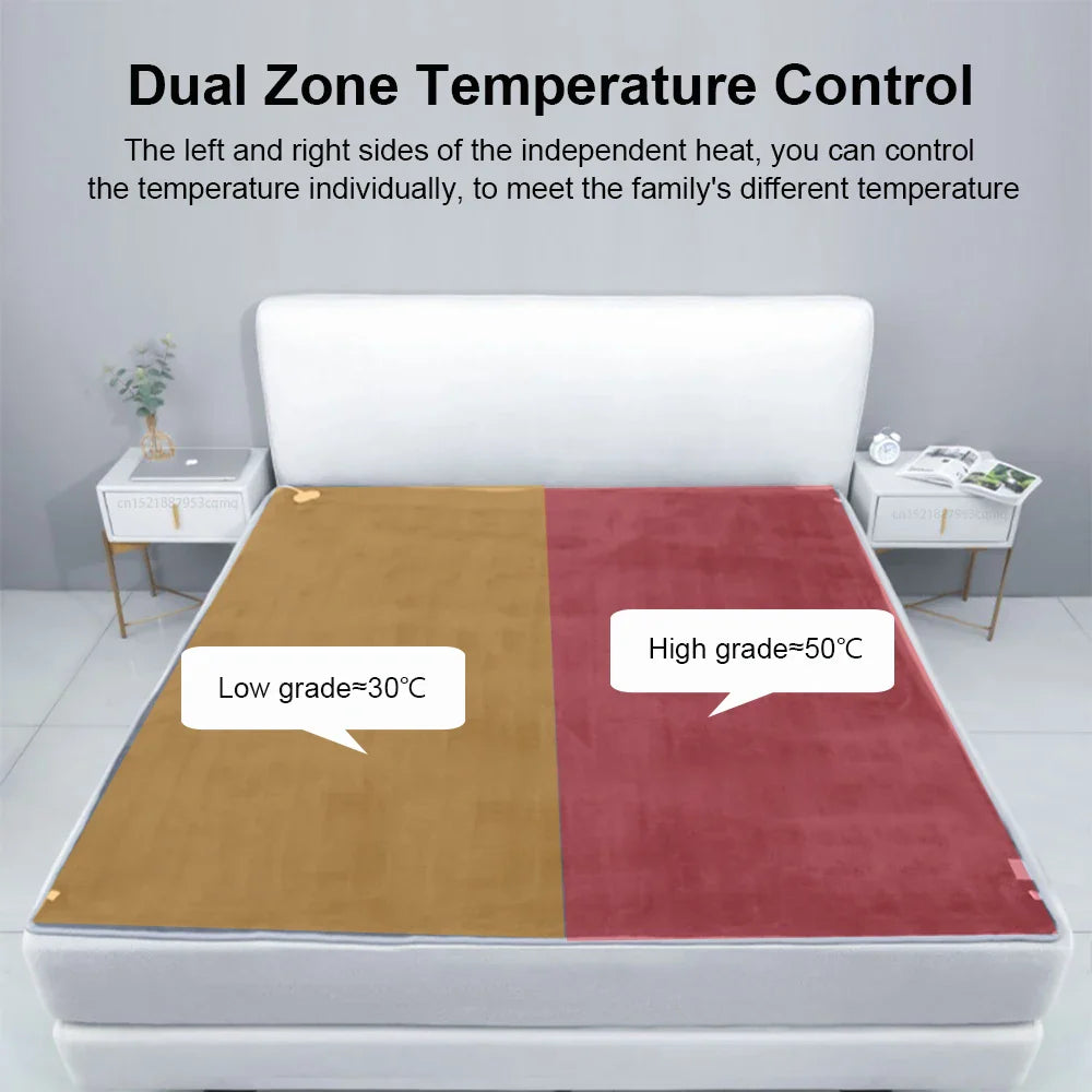 Electric Blanket 220V Thicker Automatic Thermostat Electric Heating Blanket Body Warmer Thermal Mattress for Room Blanket heated Dream Tech Sleep