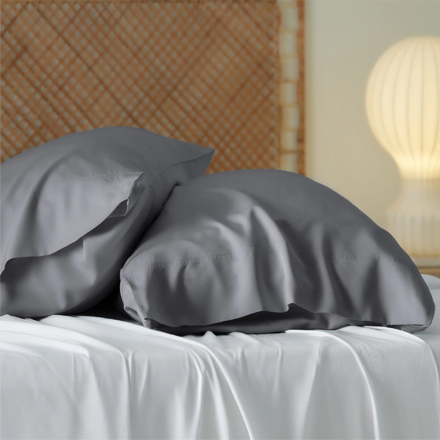 Bedsure Cooling Pillow Cases 2 Pack, Rayon Derived from Bamboo Cooling Pillowcase for Hot Sleepers, Gifts, Queen, King, Standard Dream Tech Sleep