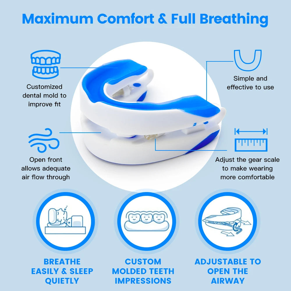 Anti Snoring Bruxism Mouth Guard Snoring Prevention Sleeping Aid Apnea Guard Teeth Device Mouthpiece Anti Snore Stop Mouth Guard My Store