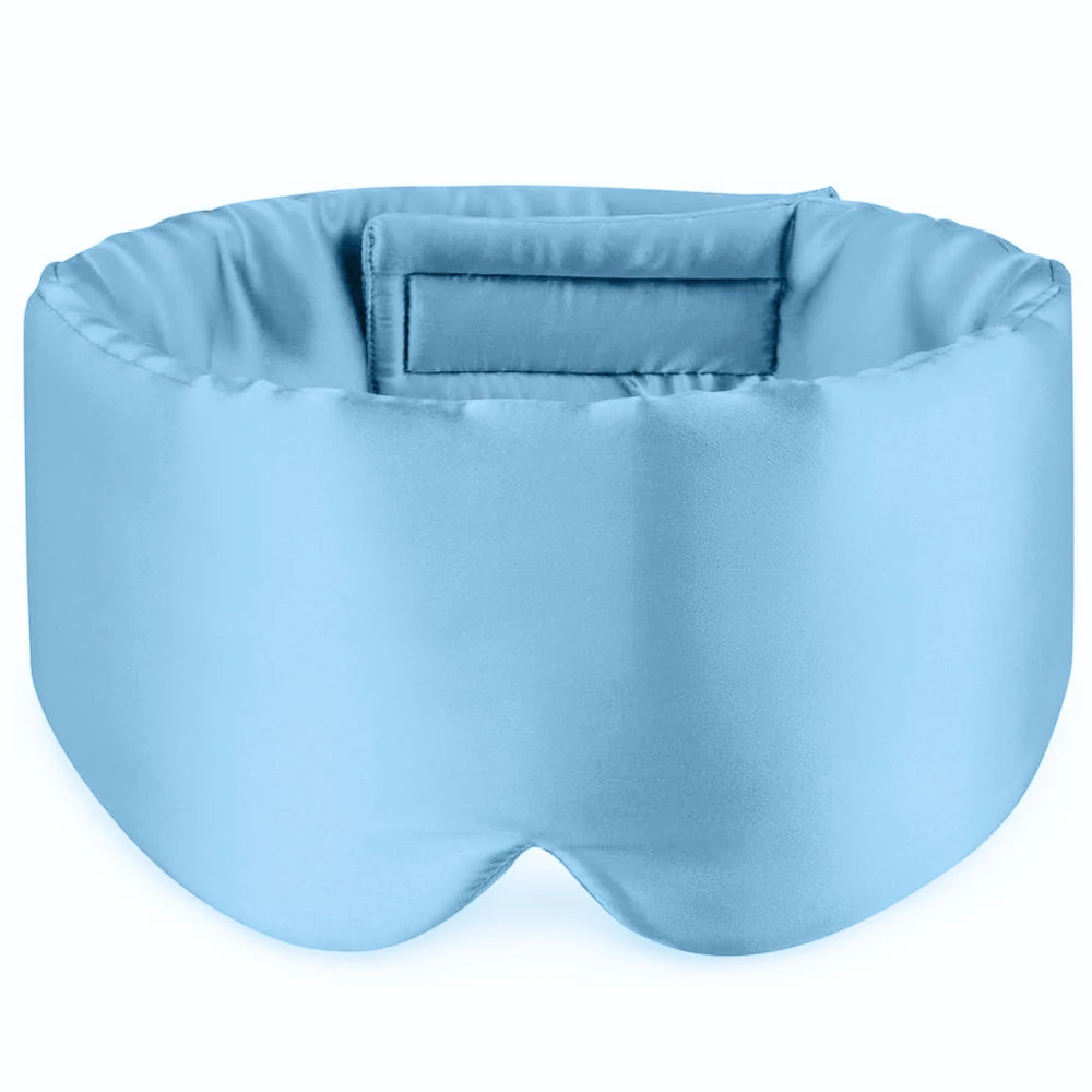 100% Mulberry Silk Sleeping Mask Eyepatch Blocking Light Eyemask Soft Padded Travel Sleeping Aid for Sleep Patch Slaapmasker My Store