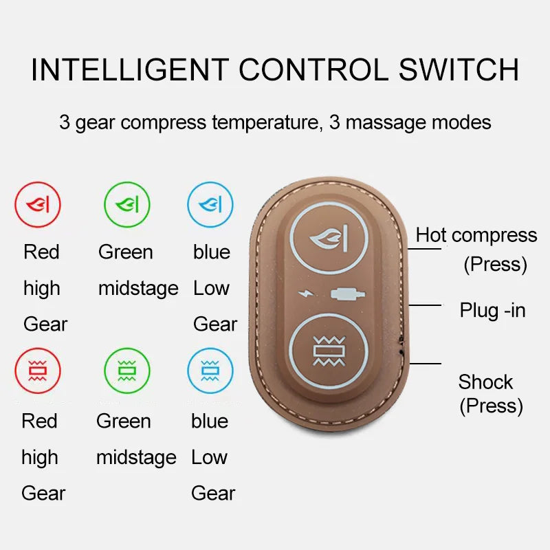 Heated Waist Support Pillow with Electric Massage & Pain Relief Dream Tech Sleep