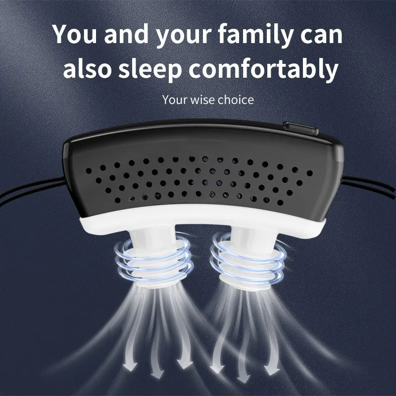 EMS Pulse Stop Snore Portable Comfortable Sleep Well Stop Snore Health Care Sleep Apnea Aid USB Smart Anti Snoring Device Dream Tech Sleep