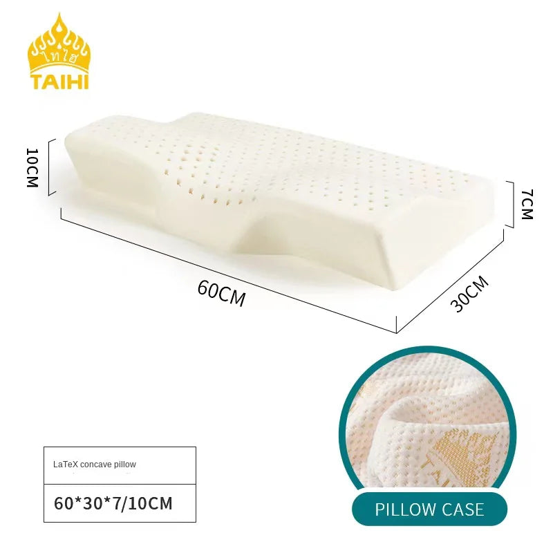 TAIHI 93% Natural Latex Pillow for Neck Pain Dream Tech Sleep