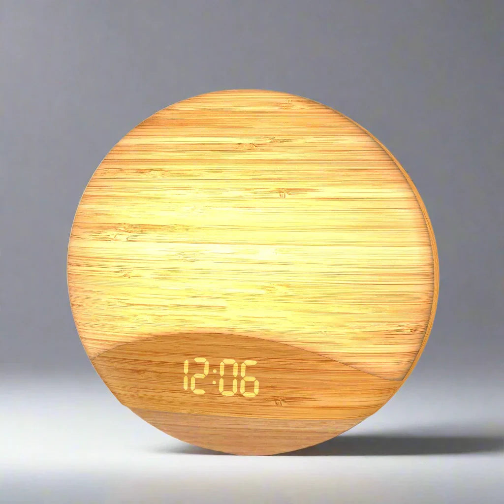REACHER Wake Up Light Alarm Clock | Sunrise/Sunset, 8 Colors, 26 Sounds Dream Tech Sleep