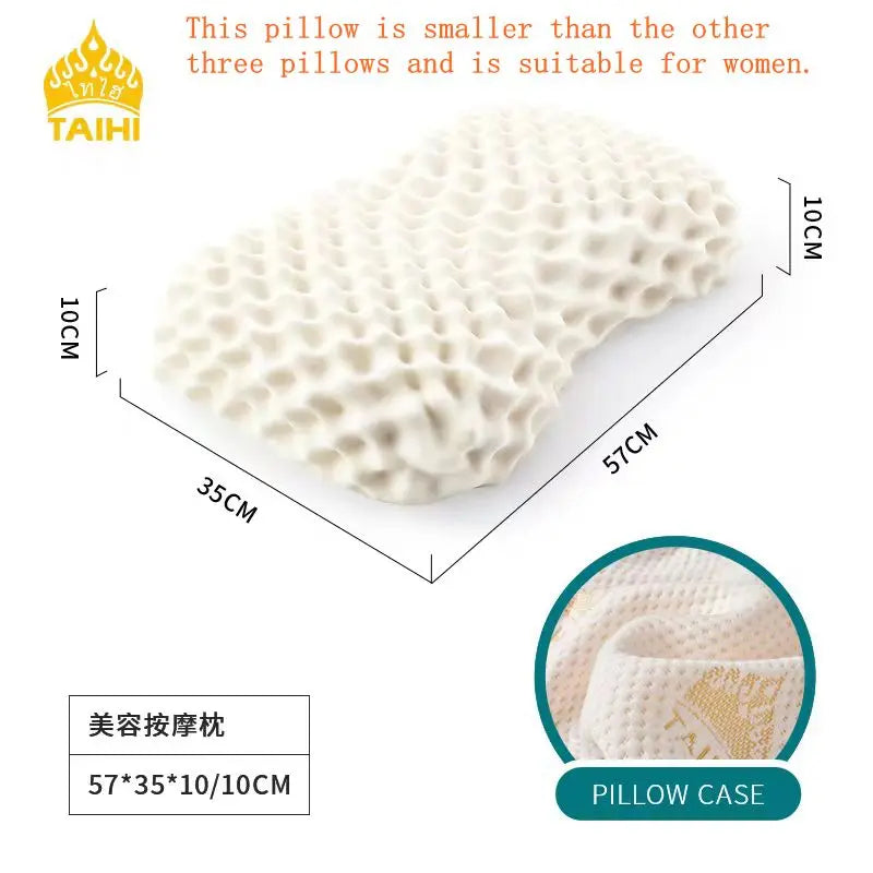 TAIHI 93% Natural Latex Pillow for Neck Pain Dream Tech Sleep