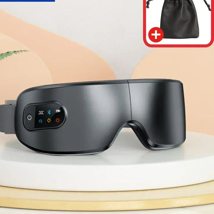 MUKASI Eye Massager with Vibration Bluetooth Music, Smart Massage Eye Mask for Eye Relax, Reduce Eye Strain, Improve Sleep Dream Tech Sleep