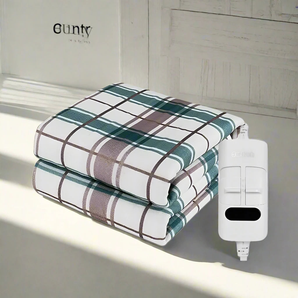 Electric Heated Blanket with Automatic Thermostat - 220V Body Warmer Dream Tech Sleep