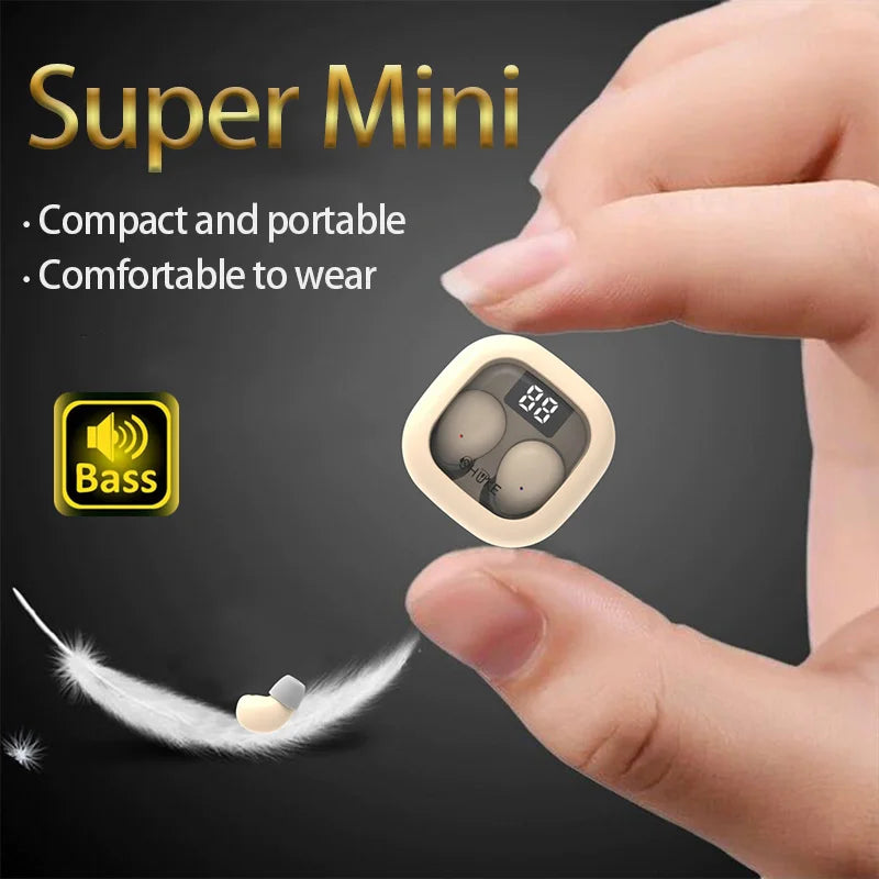 Small, Invisible, Comfortable Bass Earbuds for All Phones Dream Tech Sleep