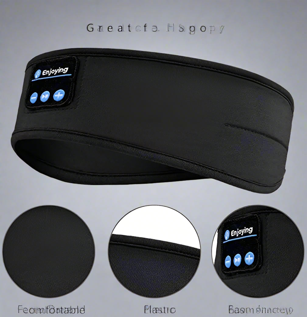 Wireless Headphones Music Eye Mask Wireless Bluetooth Bluetooth Earphones Sports Running Night Sleeping Headband Elastic Headset Dream Tech Sleep