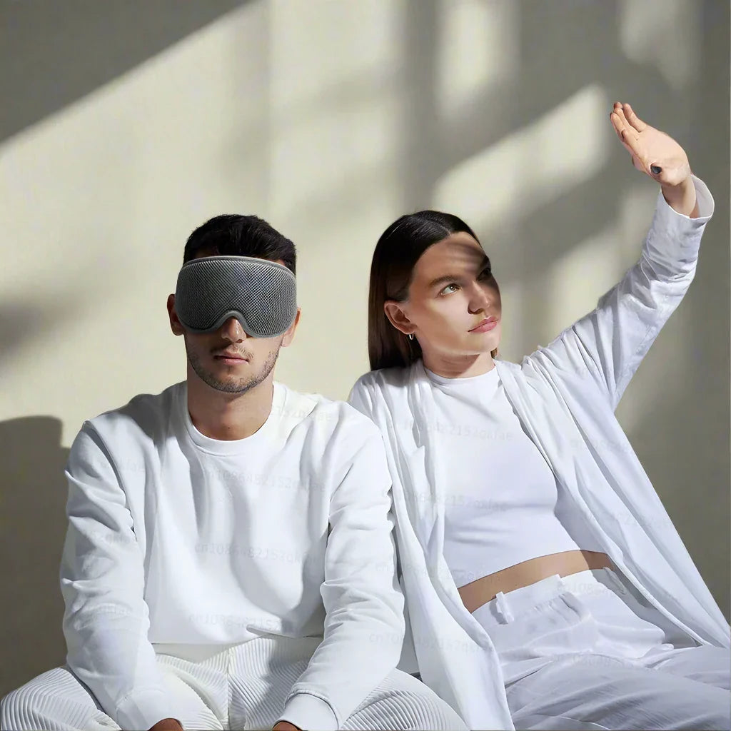 3D Sleep Eye Mask - 100% Blackout Adjustable Eye Cover for Sleep Aid Dream Tech Sleep