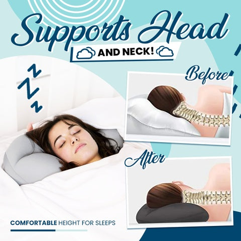 Comfortable Soft Foam Egg Shape Neck Support Sleep Pillow Dream Tech Sleep