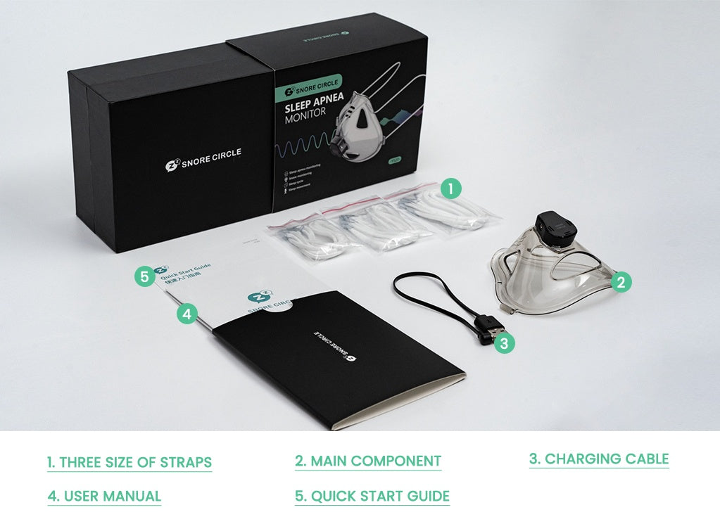 Portable Respiration Monitor for Sleep Apnea & Snoring Dream Tech Sleep