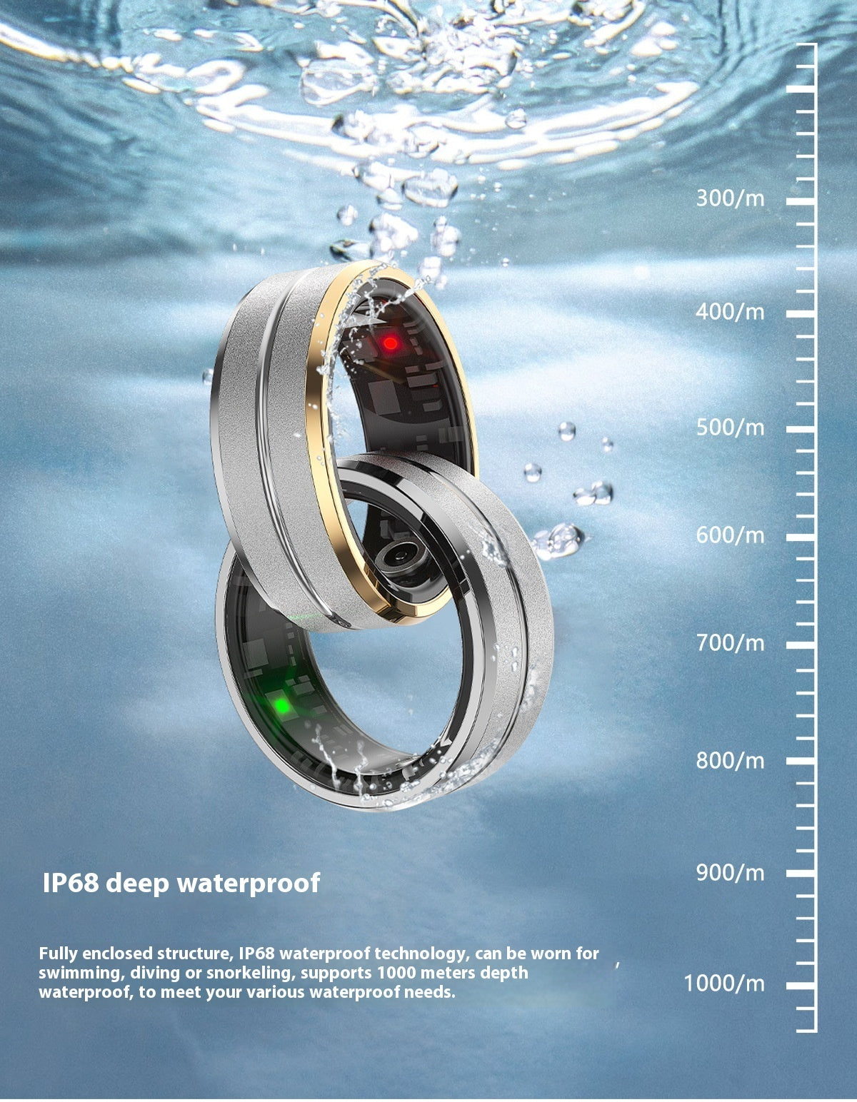 Smart Ring | Sleep Health Monitoring, IP68 Waterproof Dream Tech Sleep