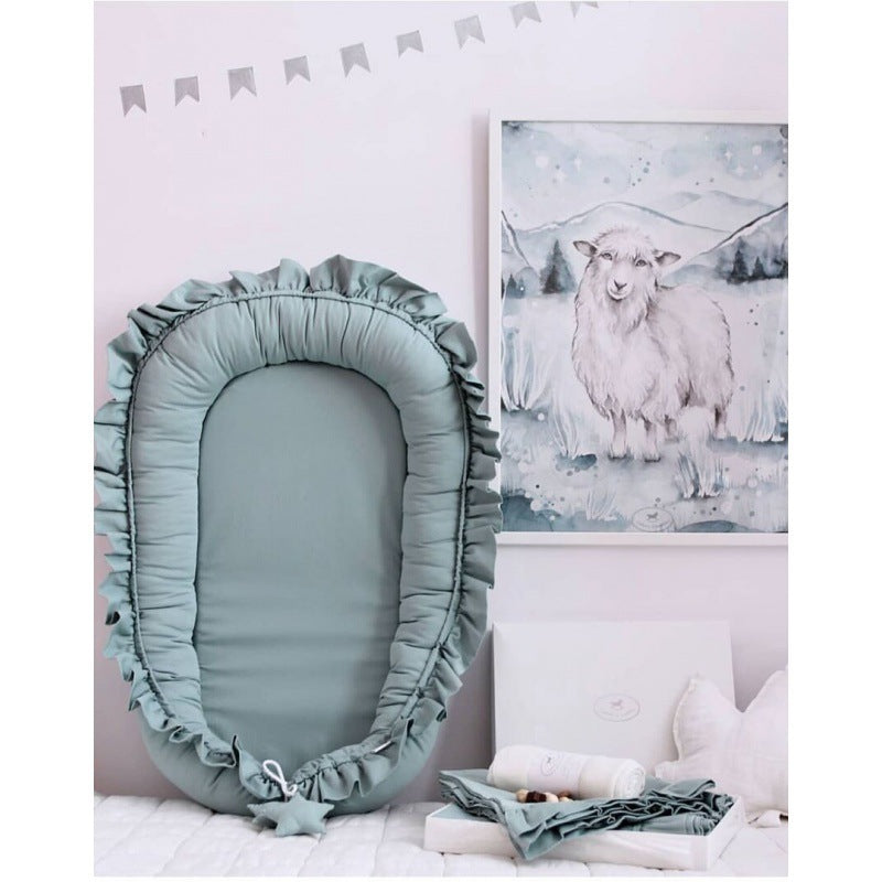 Lace Cotton Baby Bionic Bed - Portable Newborn Crib Dream Tech Sleep