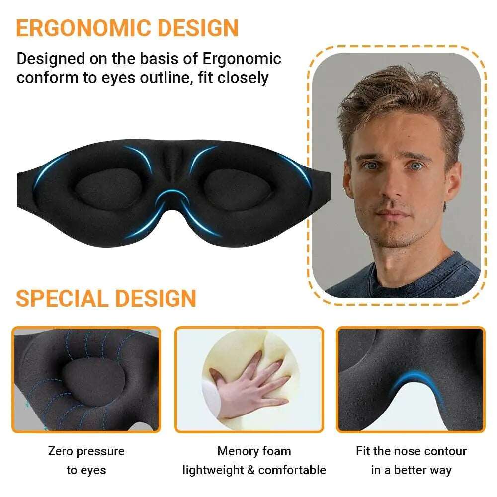2 Pack 3D Eye Mask for Travel Dream Tech Sleep