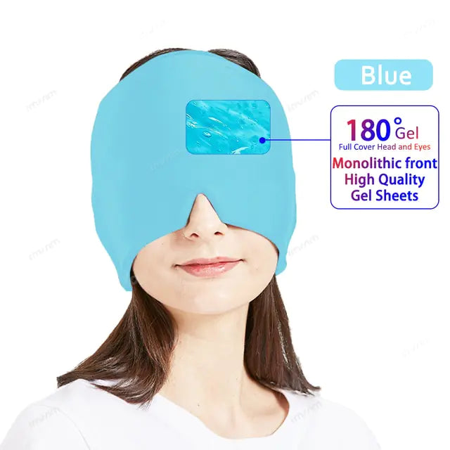 Migraine Relief Hot/Cold Therapy Hat and Eye Mask Dream Tech Sleep