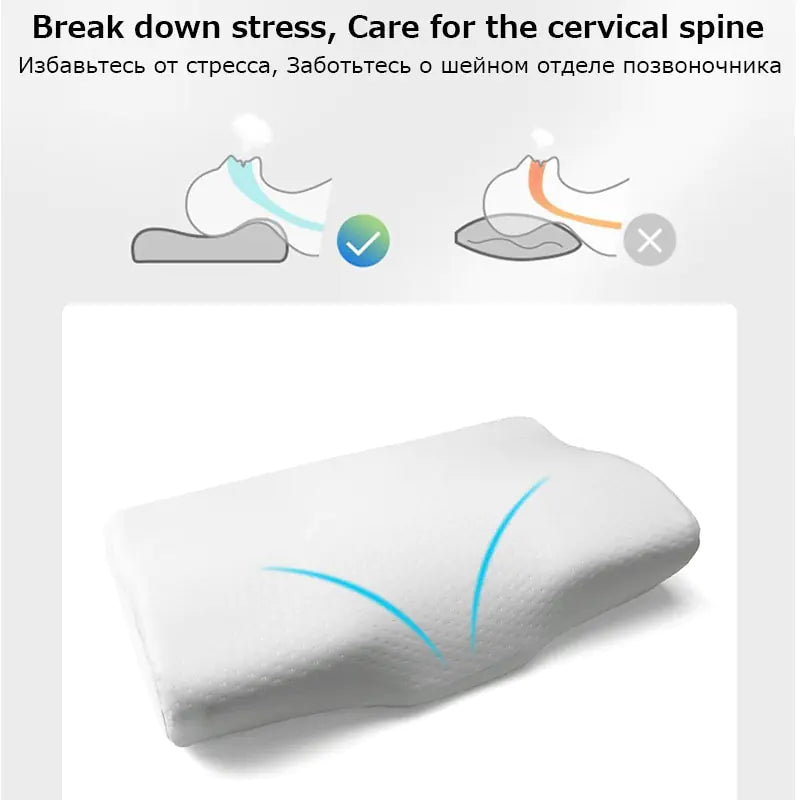 Orthopedic Memory Foam Pillow for Neck Pain Relief and Better Sleep Dream Tech Sleep