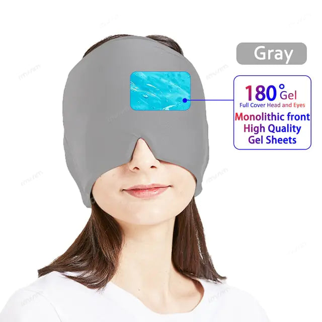 Migraine Relief Hot/Cold Therapy Hat and Eye Mask Dream Tech Sleep