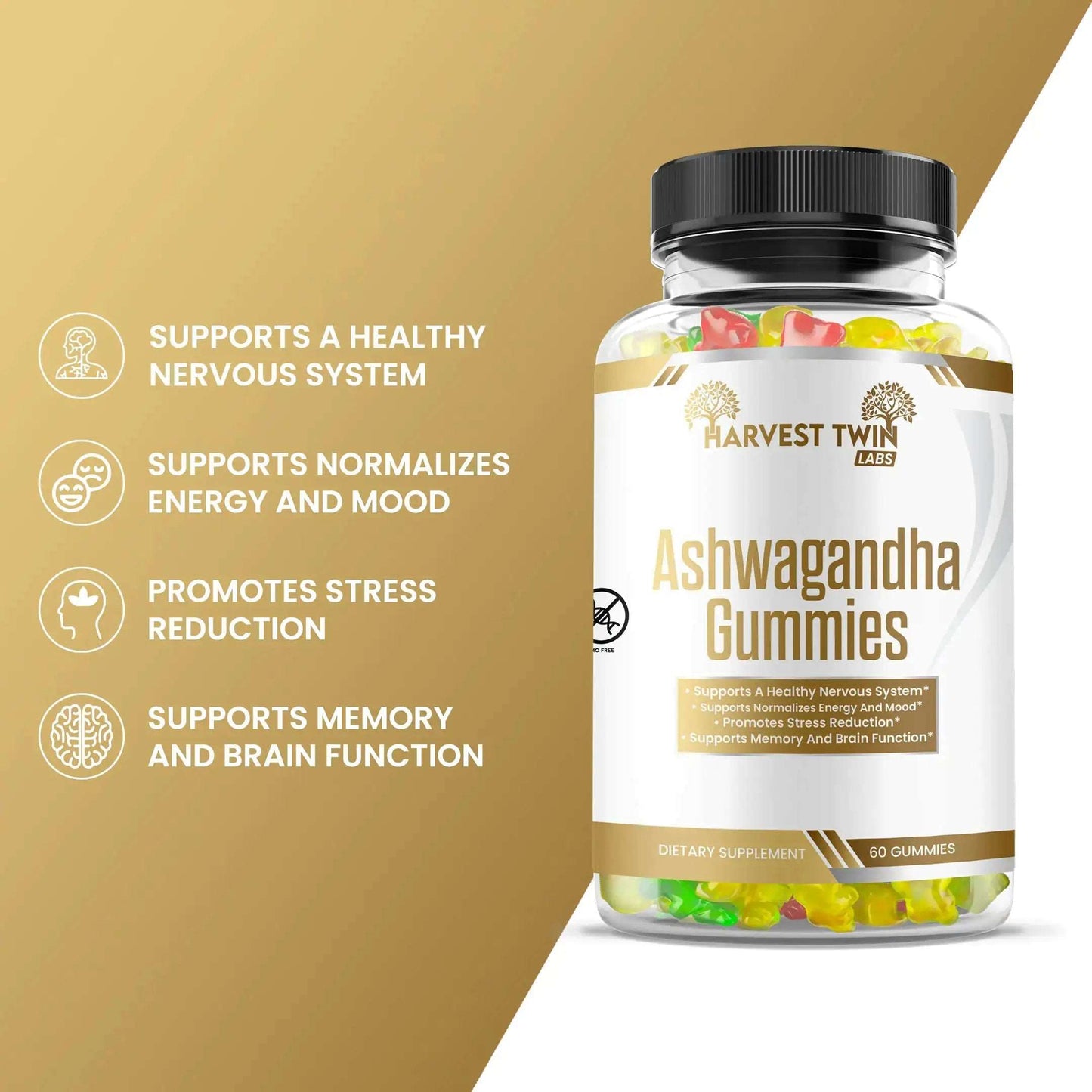 Ashwagandha B Gummies | Natural Stress Relief Dream Tech Sleep