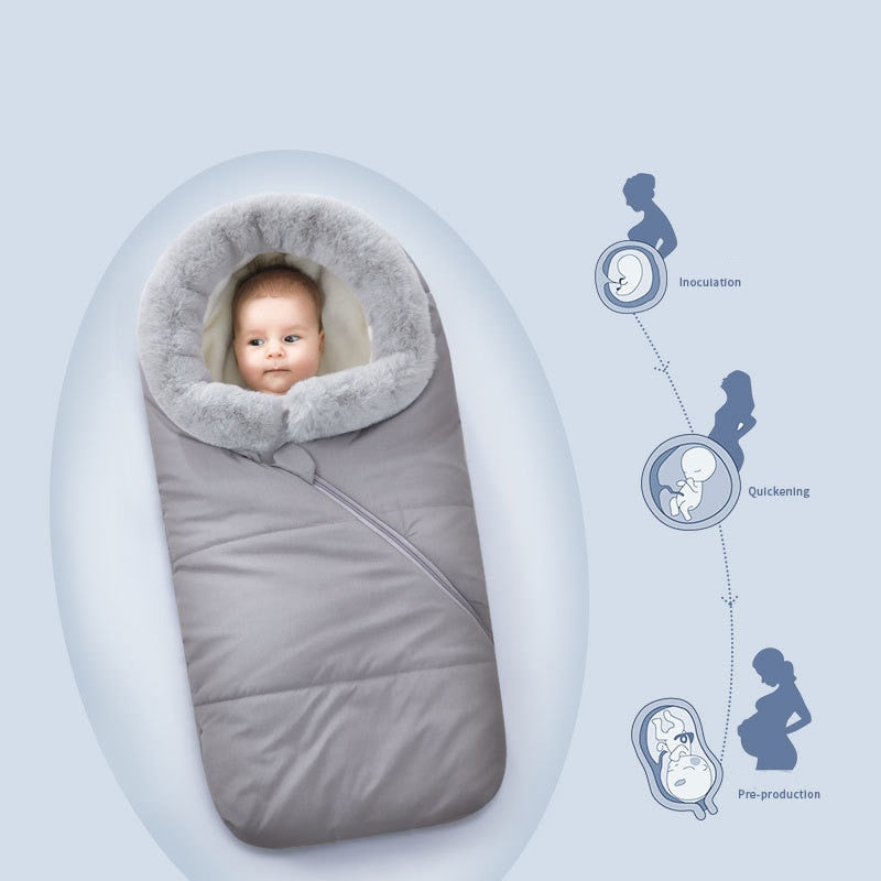 Newborn Baby Winter Warm Sleeping Bags Infant Button Swaddle Wrap  Dream Tech Sleep