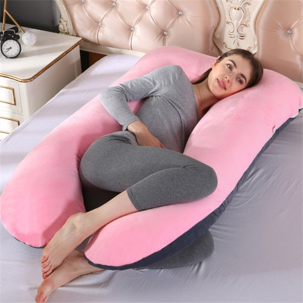 Pregnancy Sleeping Support Pillow - U-Shaped Maternity Pillow  Dream Tech Sleep