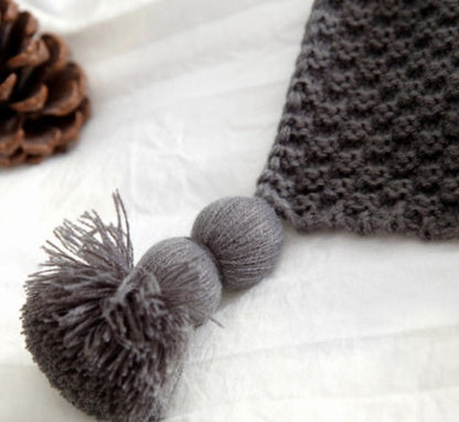 Nordic fringed knit ball blanket wool blanket  shawl blanket sofa leisure blanket My Store