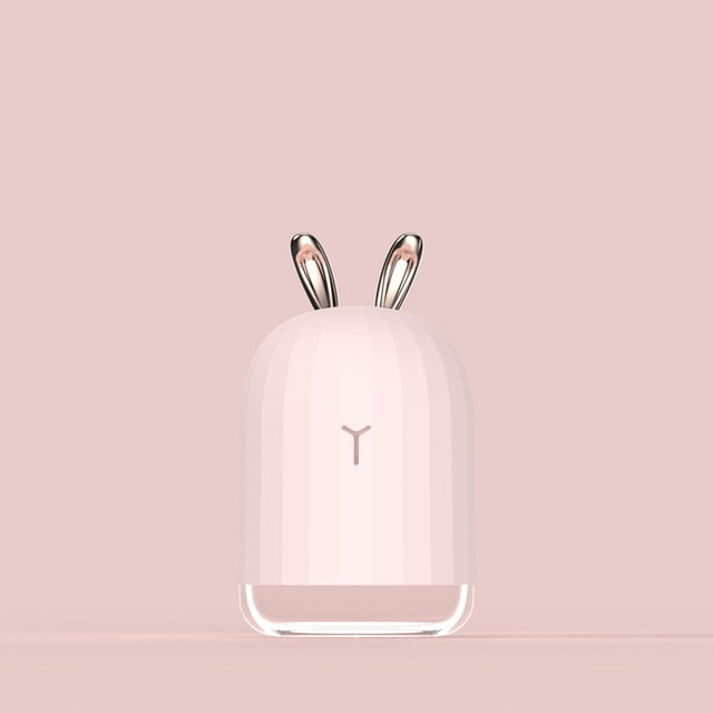 White Deer Pink Rabbit Air Humidifier Creative Cartoon USB Diffuser 220ML Charging Light Desktop Aroma Diffuser  Dream Tech Sleep