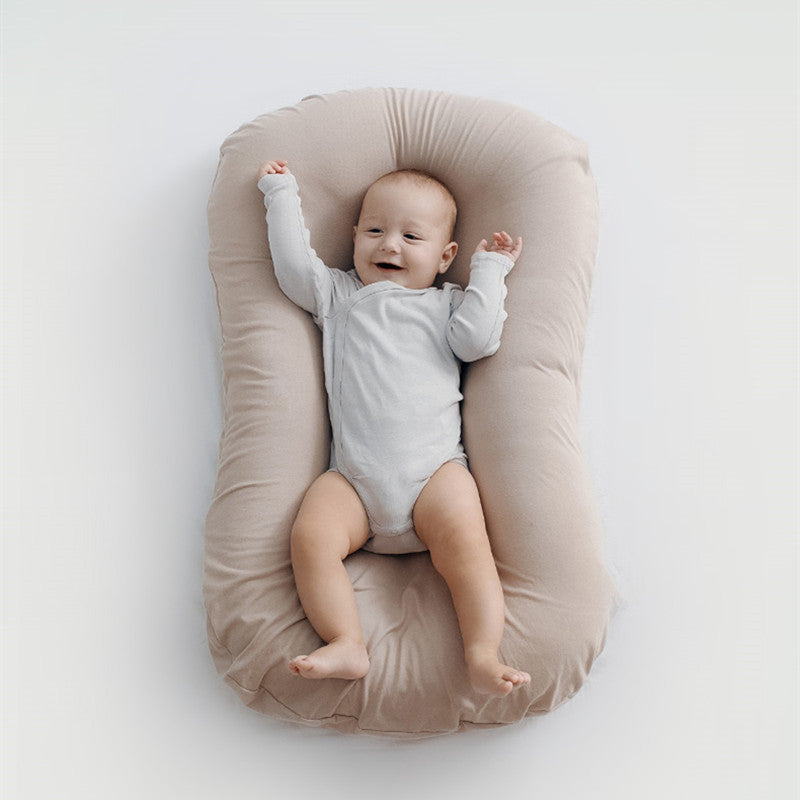 Portable Baby Nest Bed - Cotton Crib for Newborns, Travel Cradle Cushion  Dream Tech Sleep
