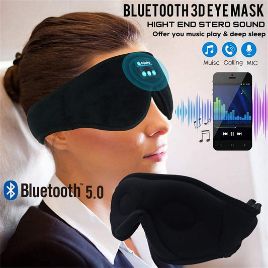 Wireless Call Stereo Music Blackout Sleep Eye Mask  Dream Tech Sleep