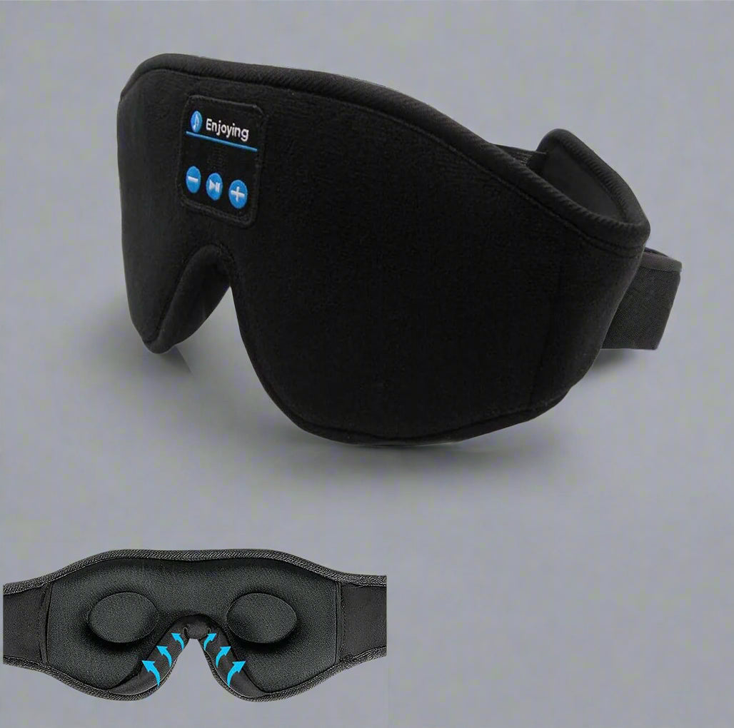 Wireless Call Stereo Music Blackout Sleep Eye Mask  Dream Tech Sleep