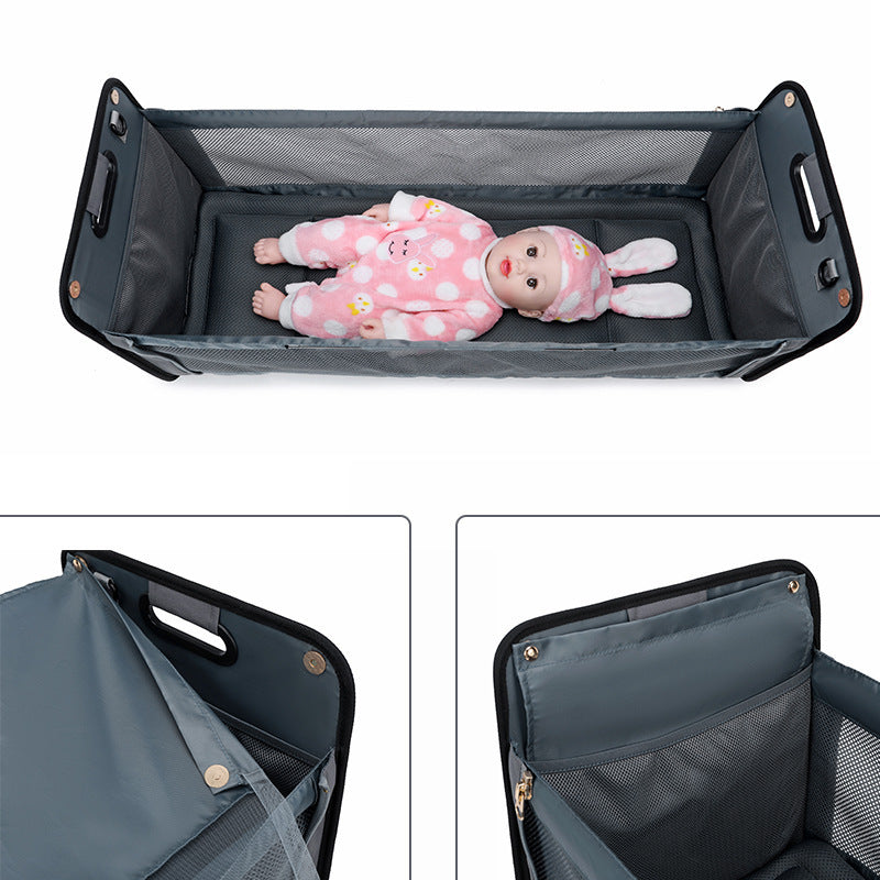 New Design Fashion Portable Shoulder Folding Bed Baby Nappy Messenger Bags  My Store