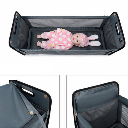 New Design Fashion Portable Shoulder Folding Bed Baby Nappy Messenger Bags  My Store