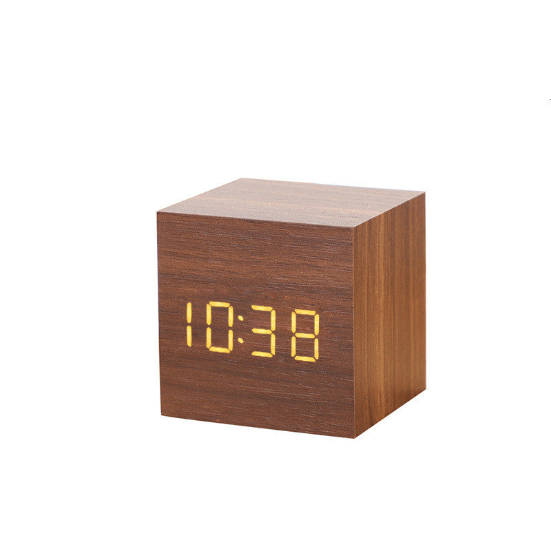 Alarm Clock LED Wooden Watch Table Digital Despertador Electronic Desktop Clocks  Dream Tech Sleep