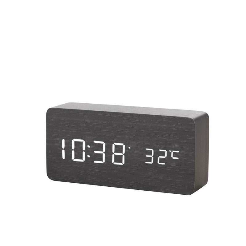 Alarm Clock LED Wooden Watch Table Digital Despertador Electronic Desktop Clocks  Dream Tech Sleep