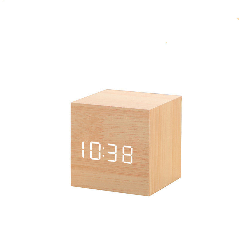 Alarm Clock LED Wooden Watch Table Digital Despertador Electronic Desktop Clocks  Dream Tech Sleep