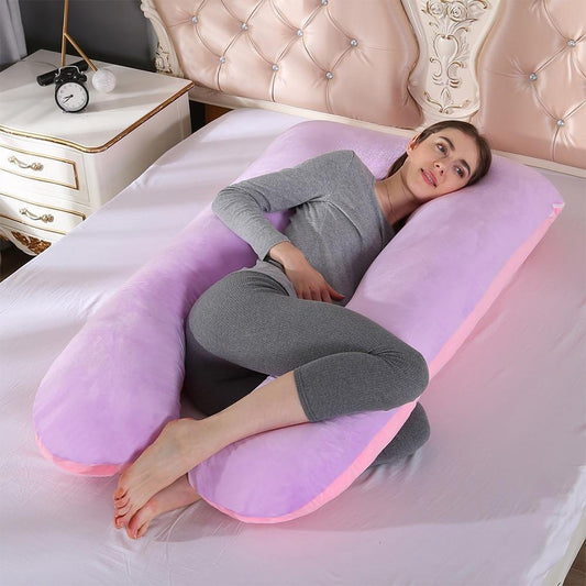 Sleeping Support Pillow for Pregnant Women - U-Shaped Maternity Pillow  Dream Tech Sleep