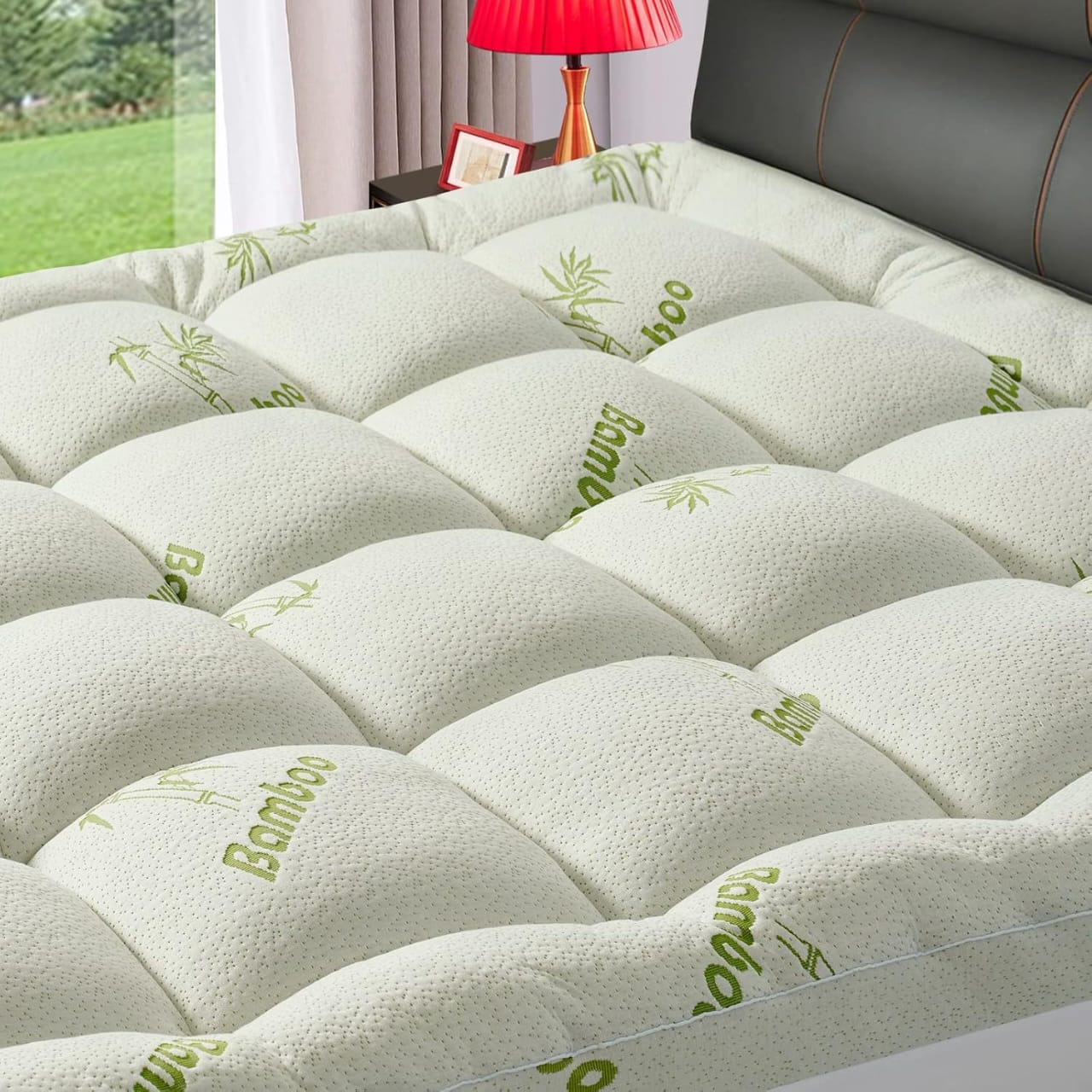 Bamboo Mattress Topper – Cooling, Extra Thick & Soft Quilted Cover for Back Pain Relief  My Store