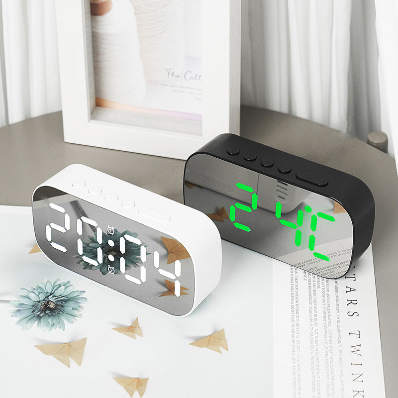 LED Digital Display Alarm Clock | Small Desktop Mirror Clock  Dream Tech Sleep