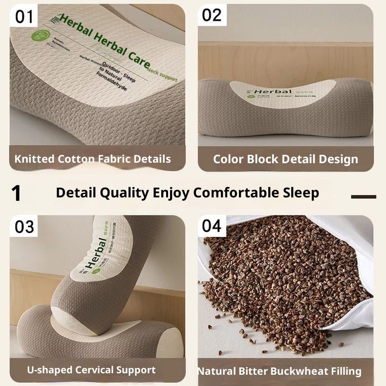 Buckwheat Neck Three-dimensional Pillow Improve Sleeping  My Store