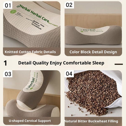 Buckwheat Neck Three-dimensional Pillow Improve Sleeping  My Store