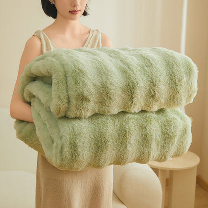 Double-sided Blanket Coral Fleece Nap Office Sofas Cover Blanket Thick Fleece Winter  Dream Tech Sleep