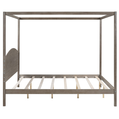 King Canopy Platform Bed  Dream Tech Sleep