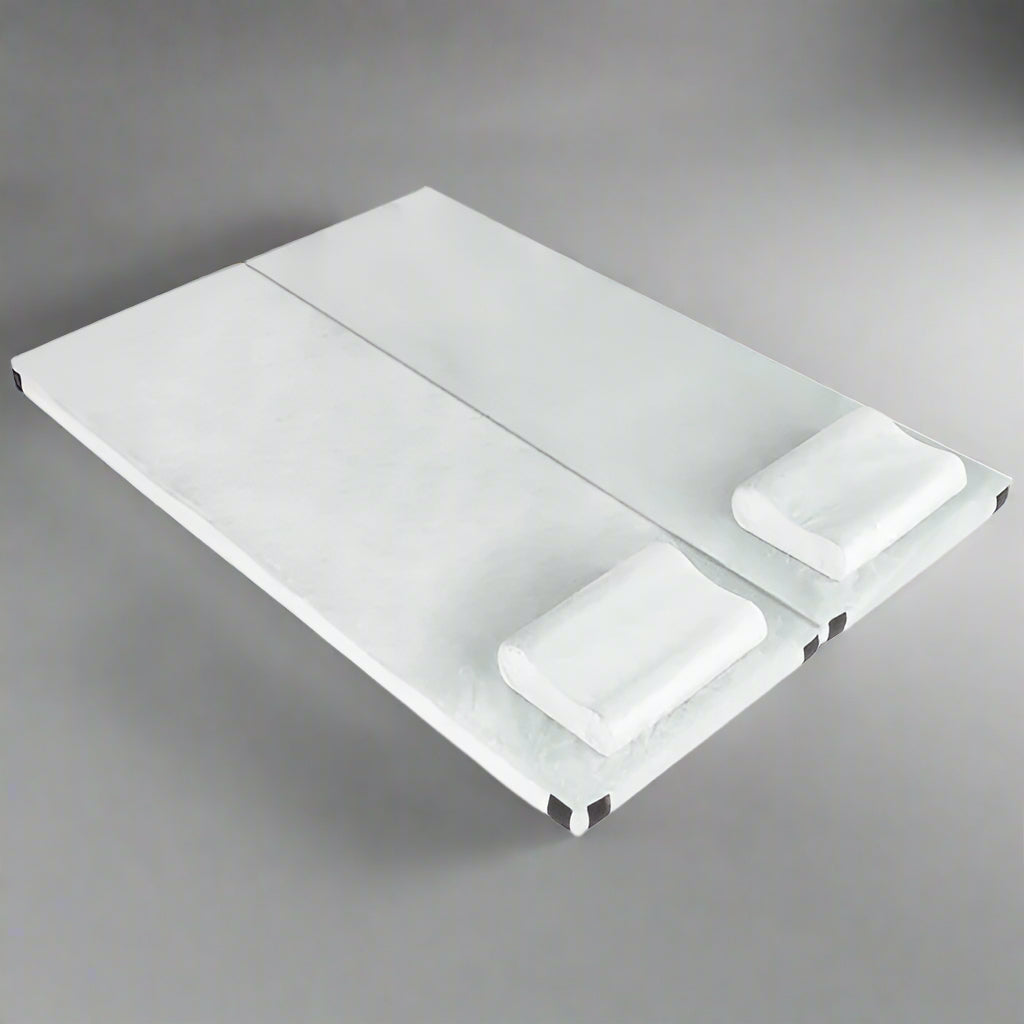 75 X 25 X 3in Memory Foam Short Plush Bed Grey Camping Mattress With Storage Bag With Pillow  Dream Tech Sleep