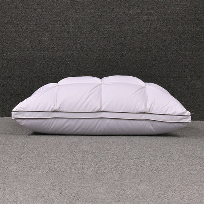 White Goose Down Cotton Single Household Sleep Aid Pillow  My Store