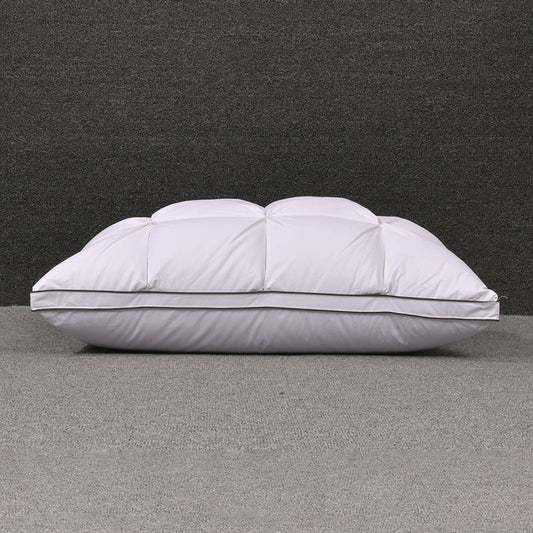 White Goose Down Cotton Single Household Sleep Aid Pillow  My Store