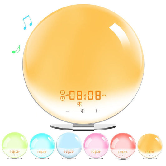 FM Radio Smart Alarm Clock | Sunrise & Sunset Simulation with Colorful Lights  Dream Tech Sleep