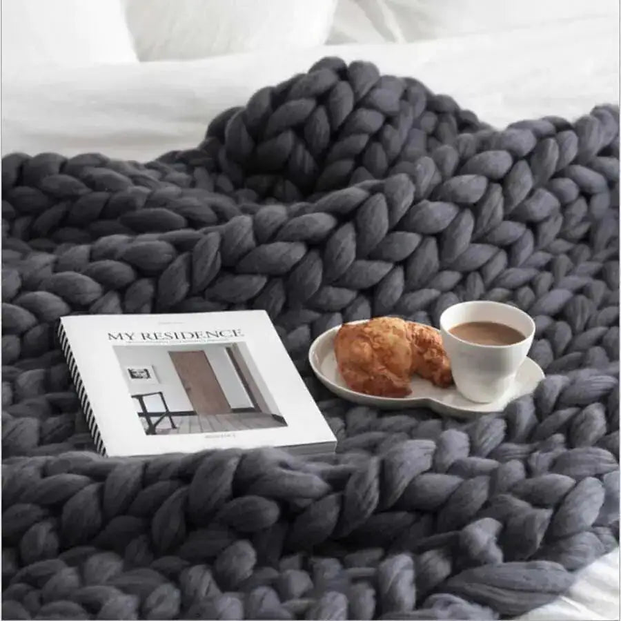 Zen Weighted Knitted Blanket for Calming and Relaxation  Dream Tech Sleep