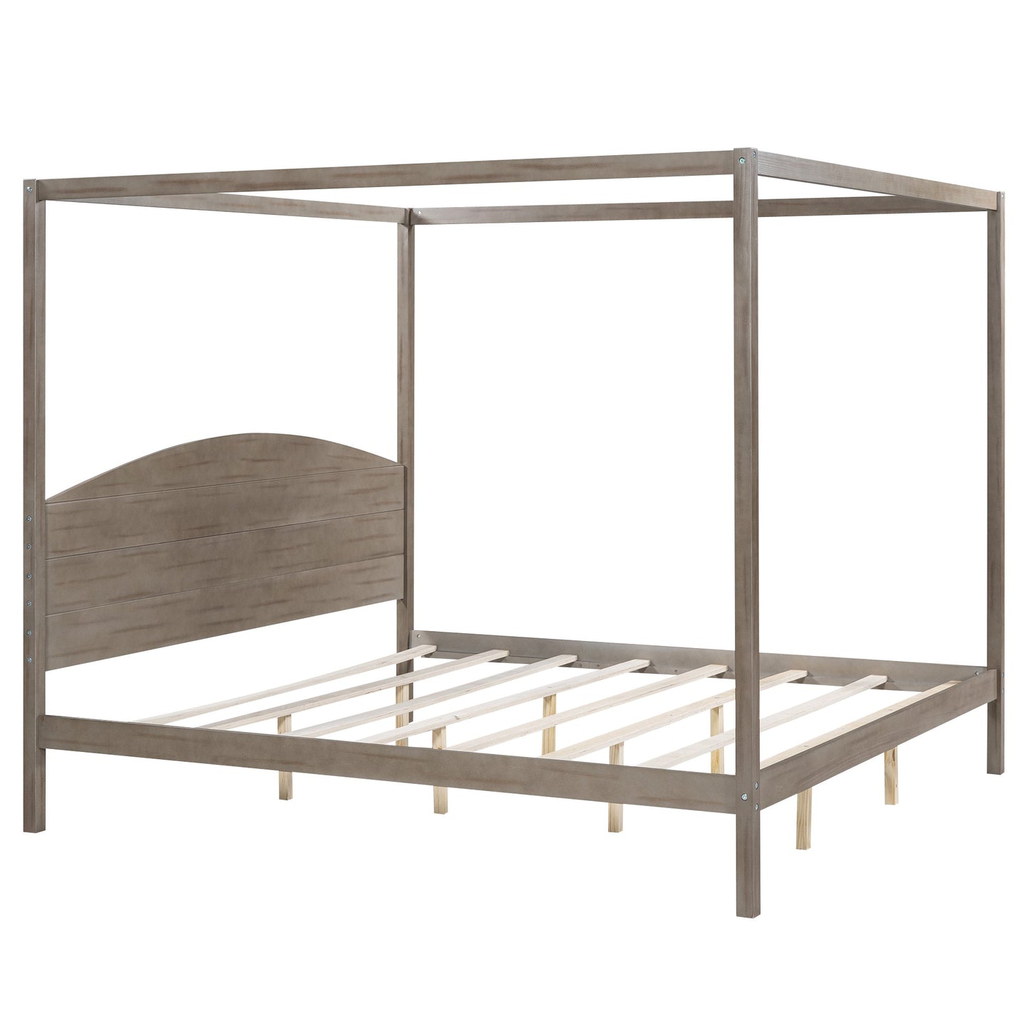 King Canopy Platform Bed  Dream Tech Sleep