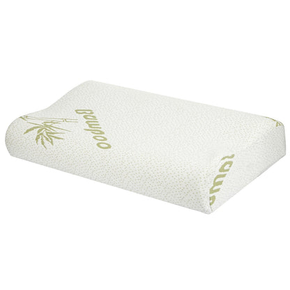 S-L Size Options -- 1Pc Bamboo Memory Foam Sleep Pillow Contoured Cervical Orthopedic Pillow Neck Support Breath Pillow  My Store